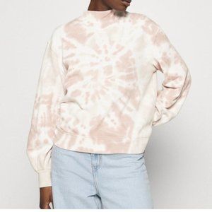 Abercrombie & Fitch Tie Dye Swirl Soft A&F Collection Crewneck Sweatshirt Medium